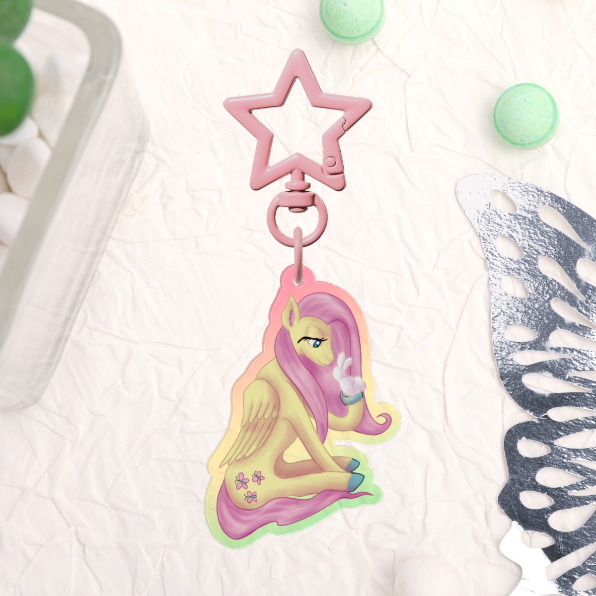 Fluttershy - My Little Pony Acrylic Keychain