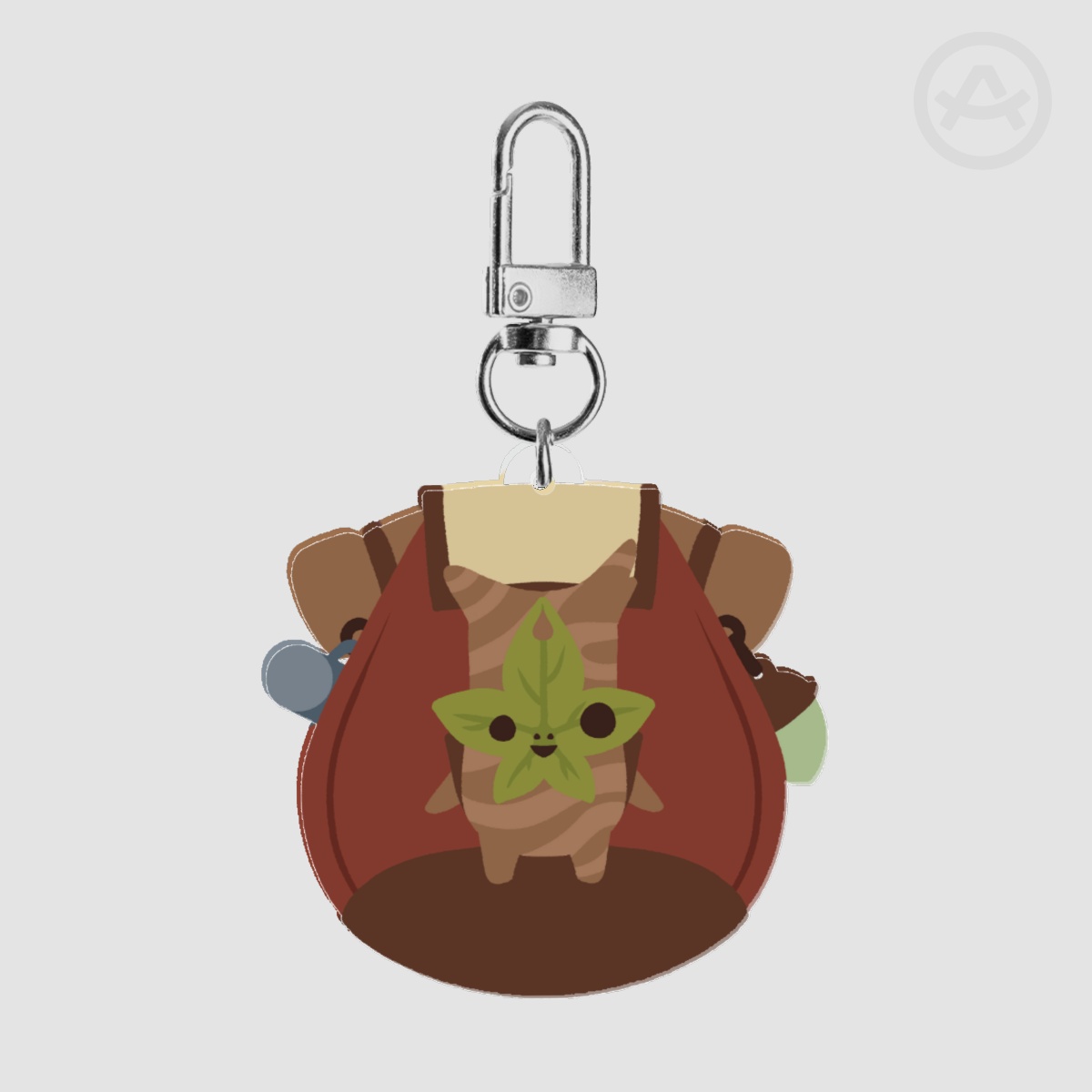 Red Backpack Korok Acrylic Keychain