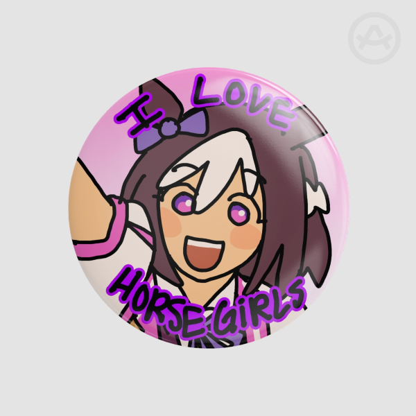 Umamusume || “I Love Horsegirls” Badge