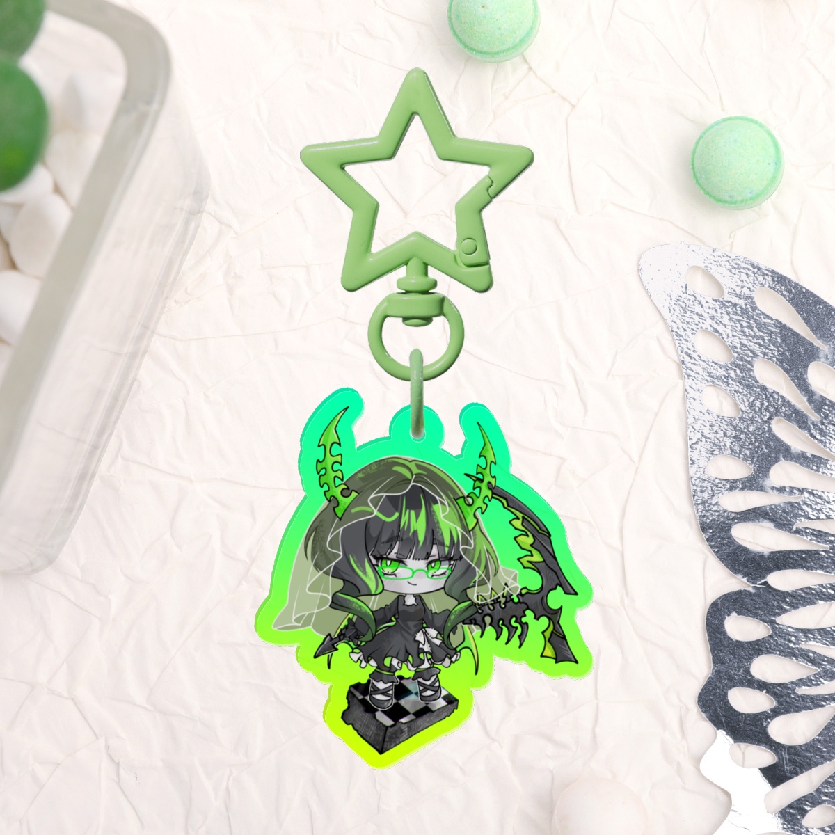 Dead Master Clear Acrylic Keychains