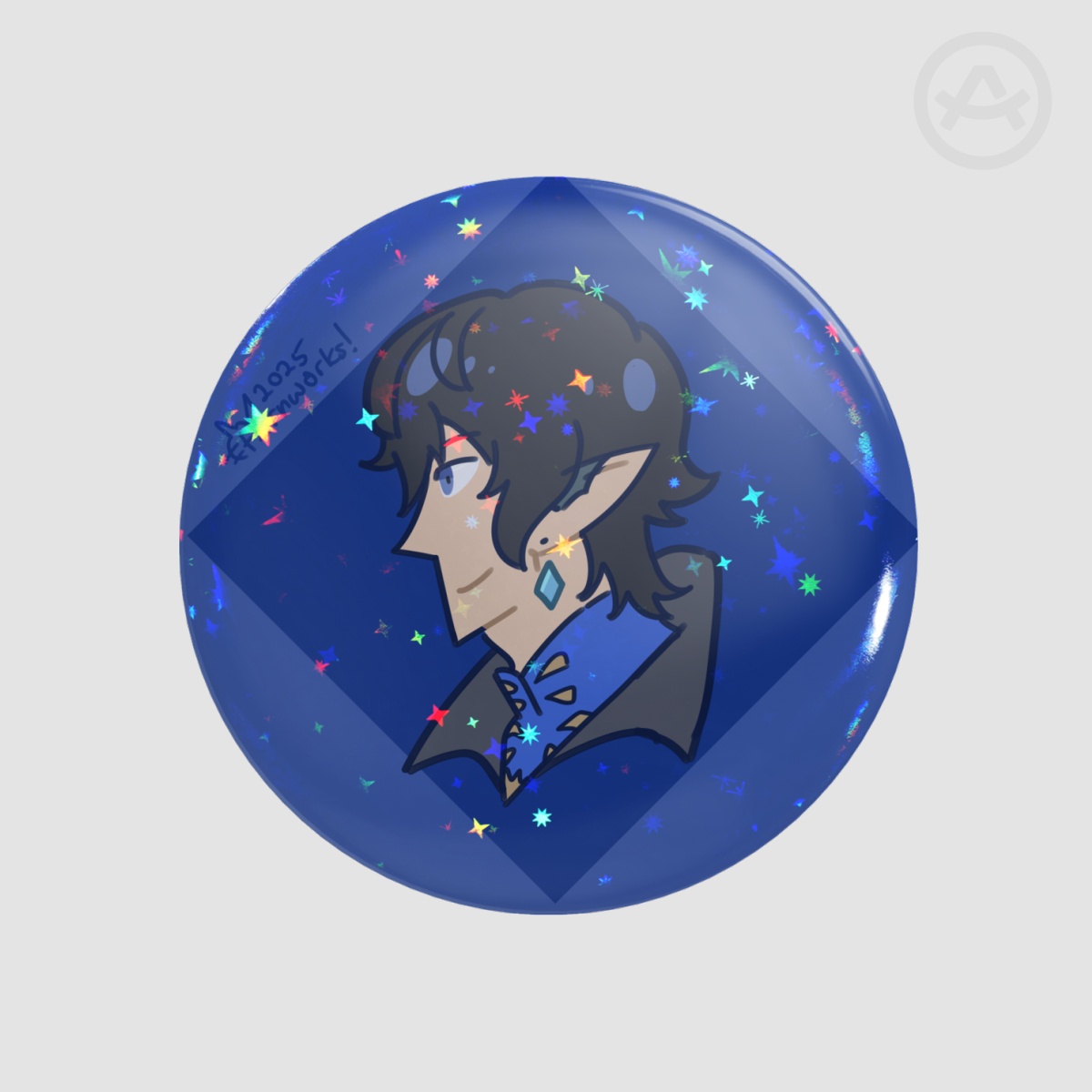 FFXIV holographic badge - Aymeric