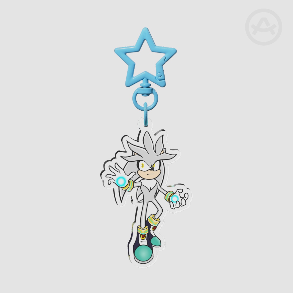 Silver The hedgehog Keychain