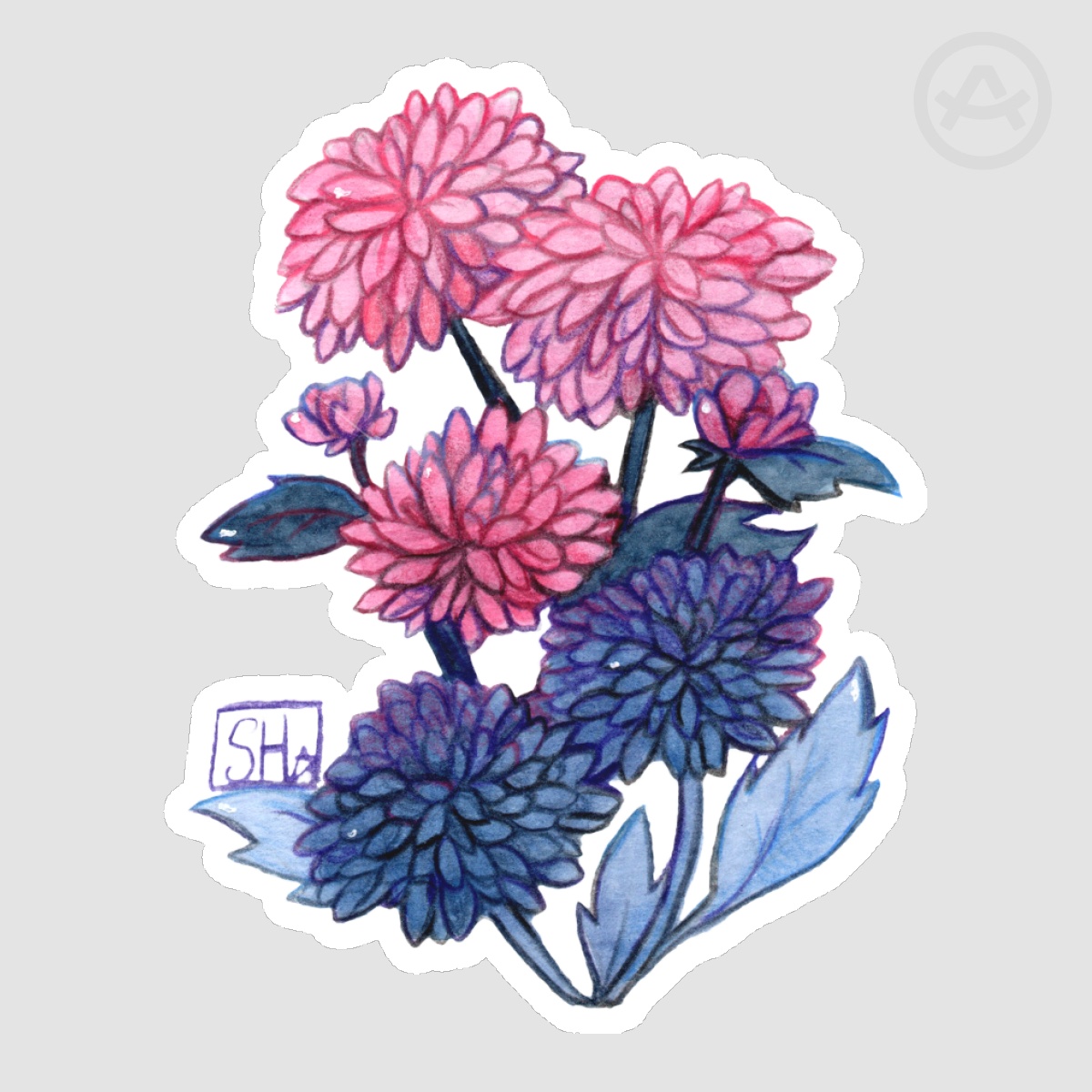 Omni Dahlia Sticker