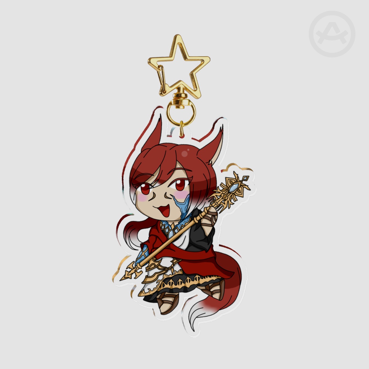 Chibi Exarch Clear Acrylic Keychains