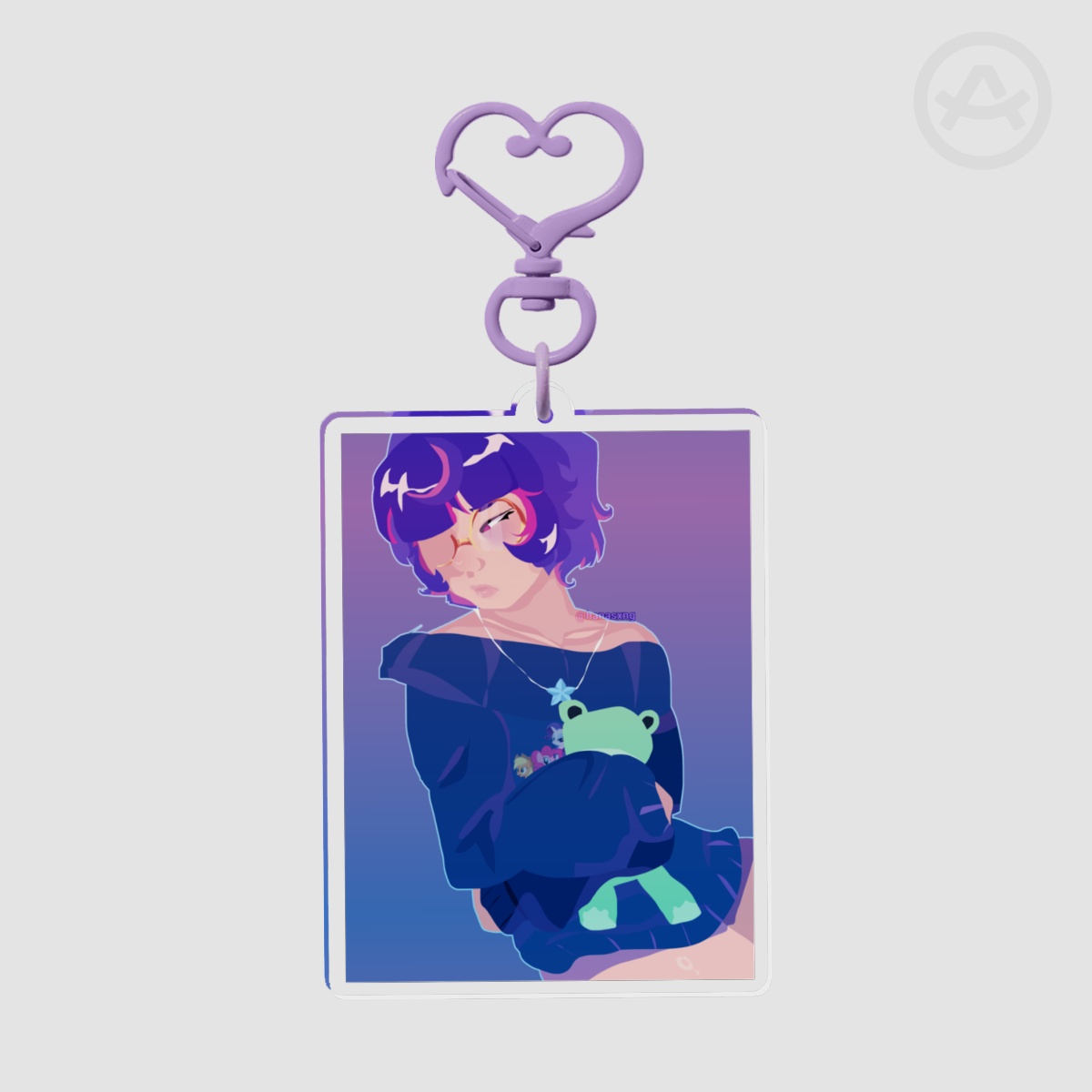 Cozy Juno Clear Acrylic Keychains