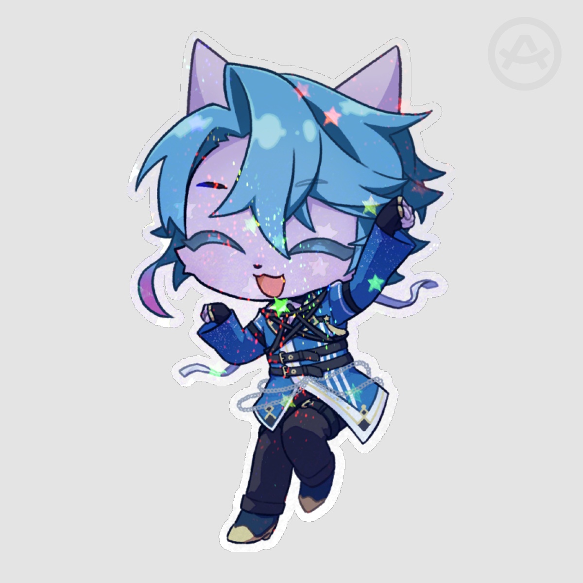 Amano Naoki DiffSinger Holographic Sticker