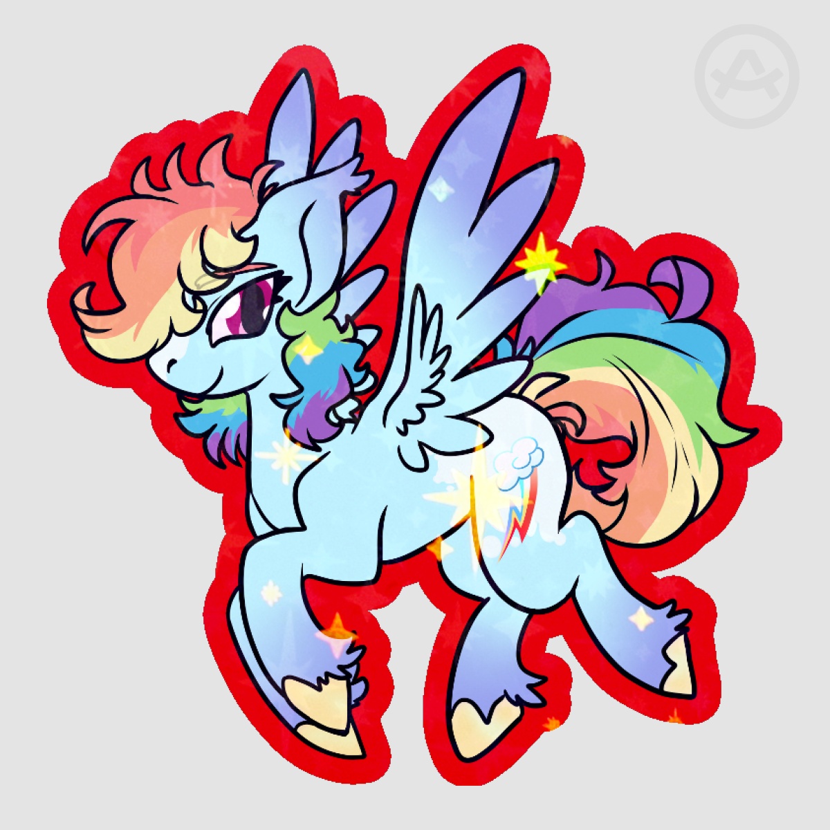 Colored Edge Die Cut Stickers
