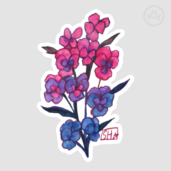 Bi Violet Sticker