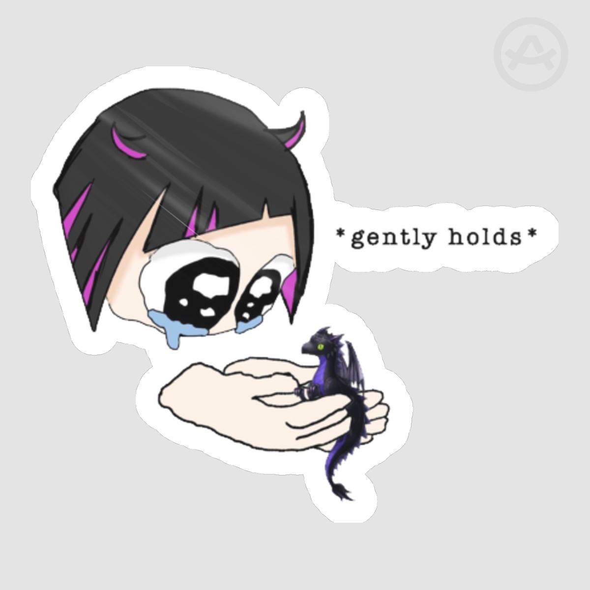Lilia holds baby Malleus gently