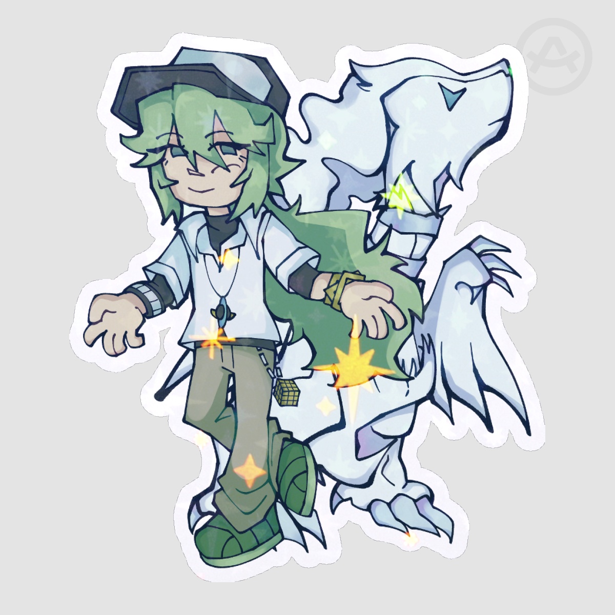 N and Reshiram Sticker!