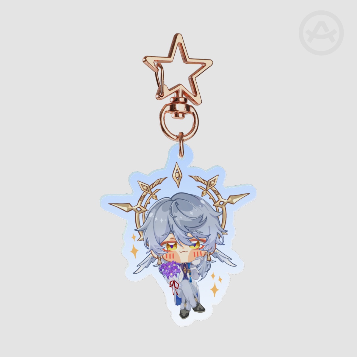 Sunday Colored Edge Acrylic Keychains