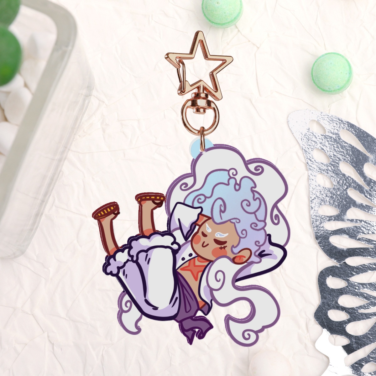 Gear 5 Luffy Acrylic Keychain