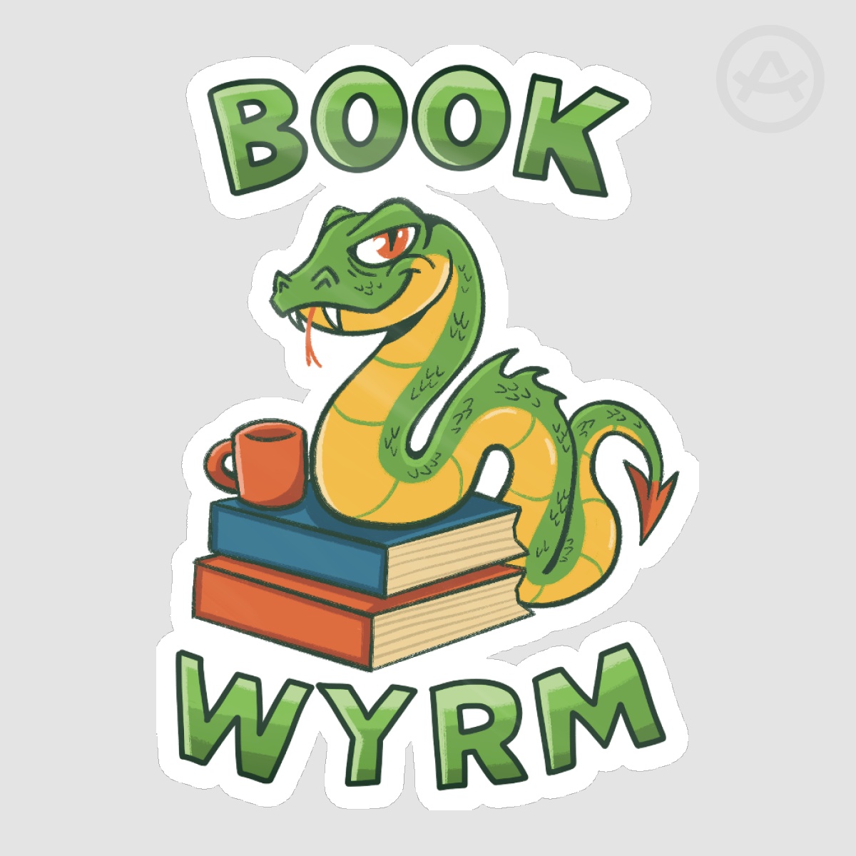BOOK WYRM - sticker