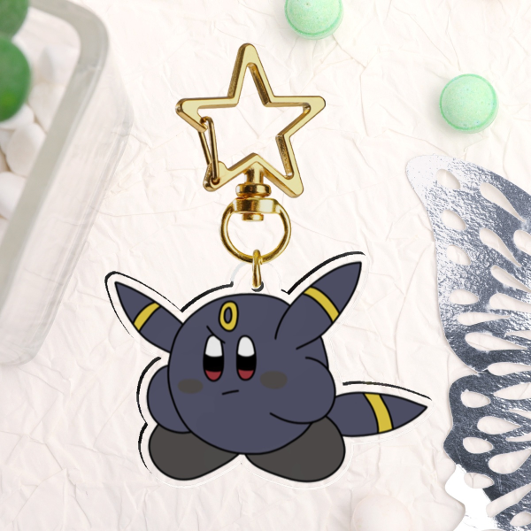 Unique (Umbreon Kirby) Keychain