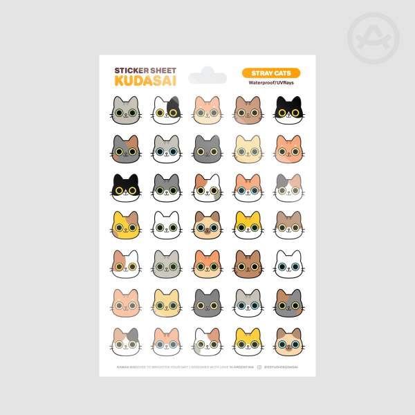 Stray Cats Sticker Sheet