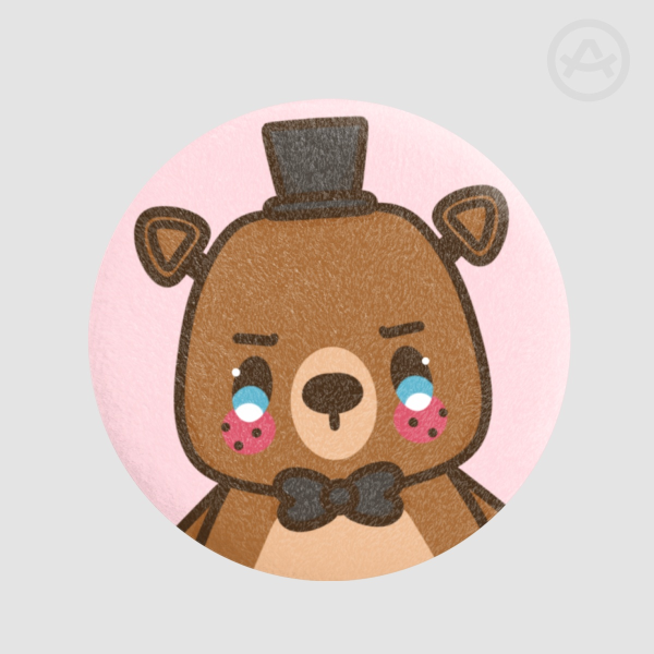 Freddy Fazbear Five Nights at Freddy's Plush Badge