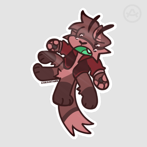 Kipper Chibi Alien Sticker