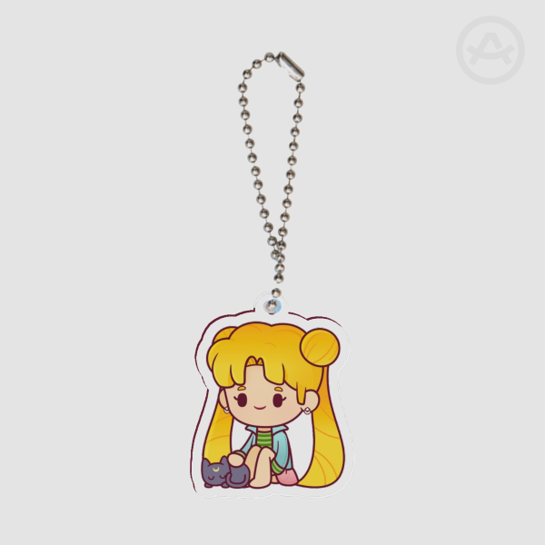 Usagi & Luna Keychain
