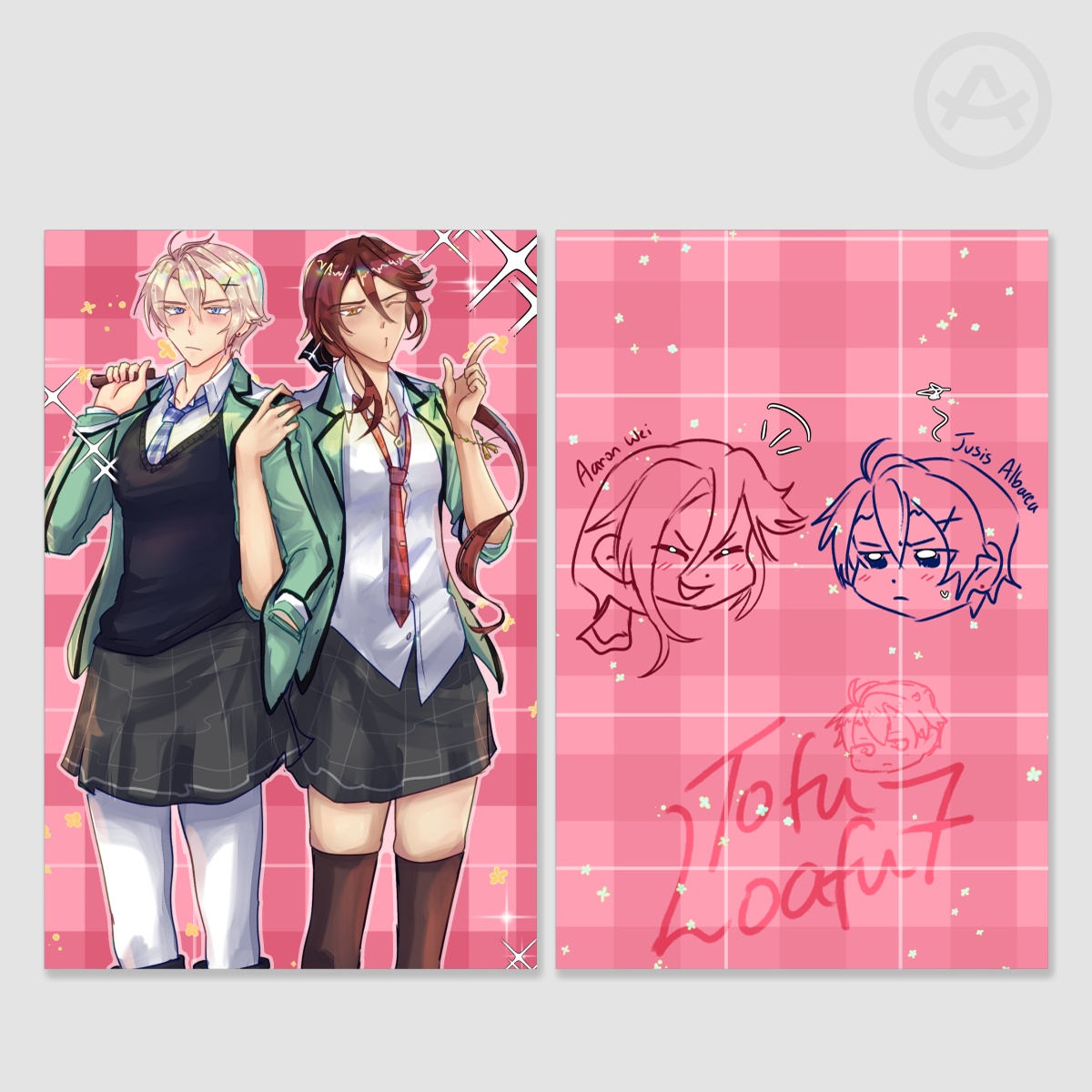 Aaron and Jusis Back to School Photocard