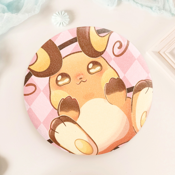Raichu plush badge