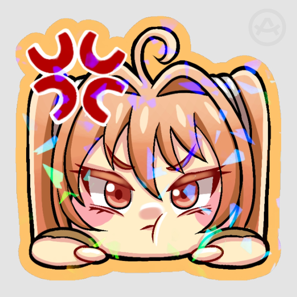 Estelle Bright (Angry Chibi) 2x2 Sticker