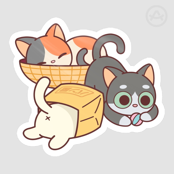 Tokaido Cats Sticker