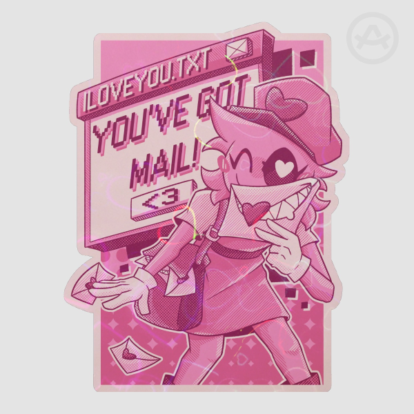 YOUVE GOT MAIL! Luvbug Holographic Sticker