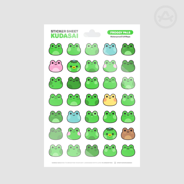 Froggy Pals Sticker Sheet