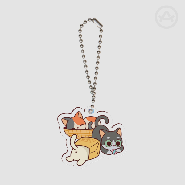 Tokaido Cats Keychain