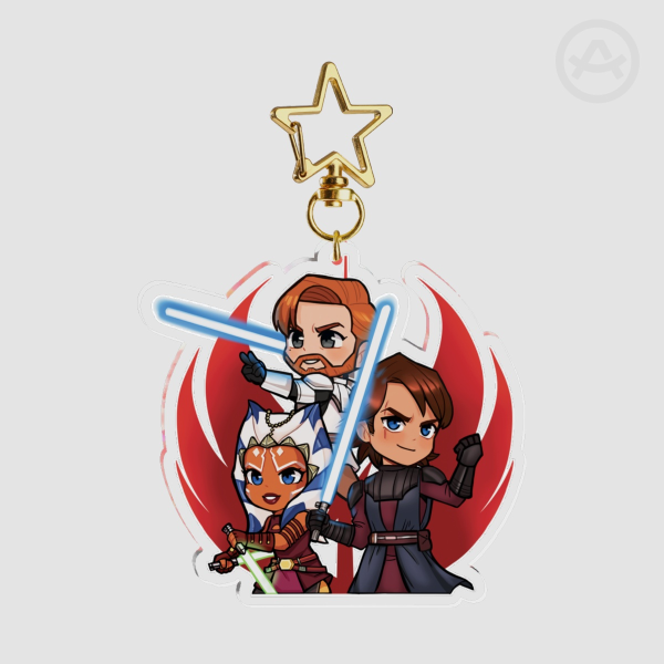 SW Clone Wars Trio Keychain
