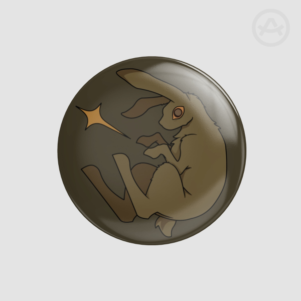Hare Badge (glossy)