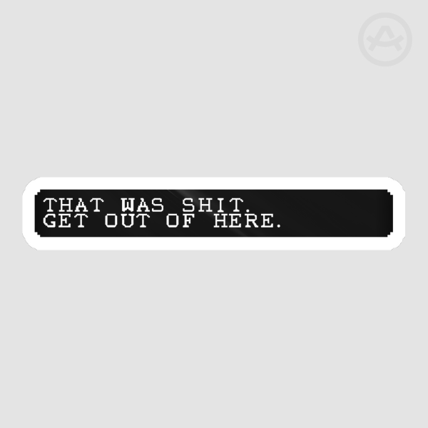 Get Out Die Cut Stickers