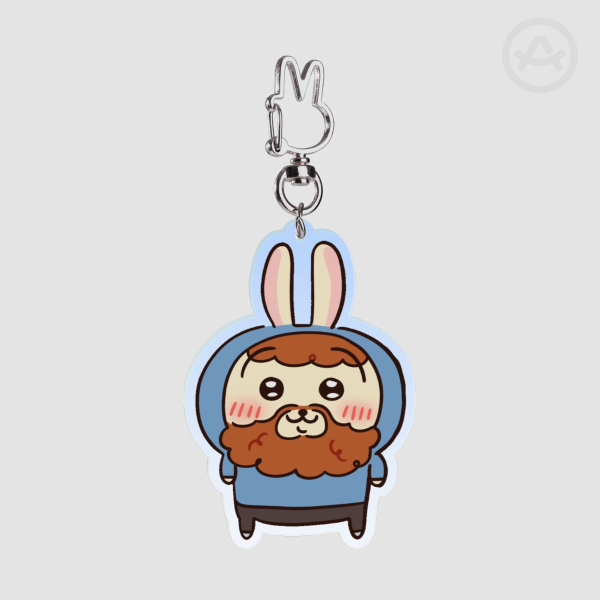 Caseoh Bunny Keychain