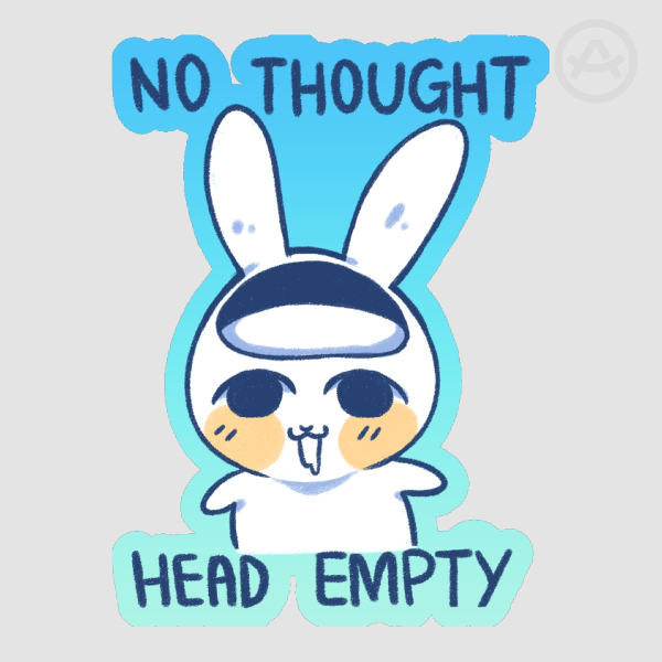 Head empty sticker