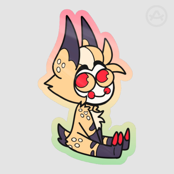 Derpy Doe-Lucifer Glossy Sticker
