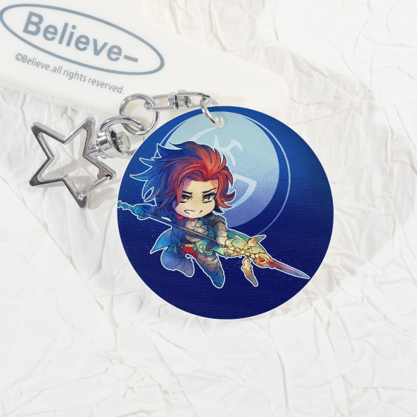 Azure Lions Flirty Knight Lenticular Charm