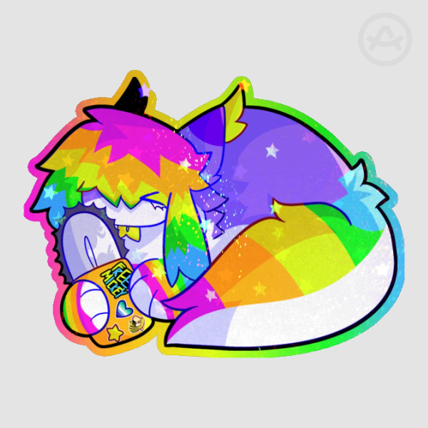 Dizzy Party Chainsaw Holographic Sticker