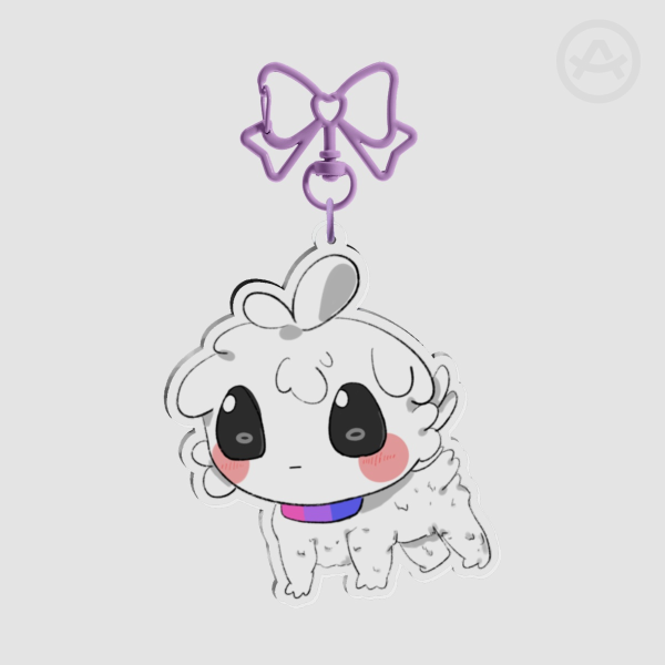 Autism Creature (Bi version) Clear Acrylic Keychain