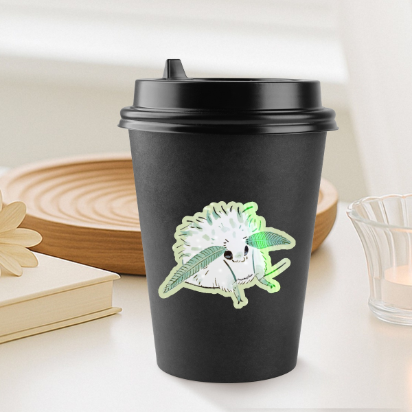 Polite moth Die Cut Stickers