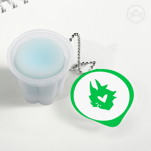 Jak Squishy Pudding Jelly Keychain
