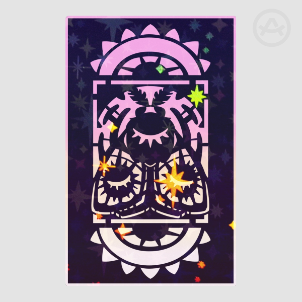 Sun Moth Holographic Sticker