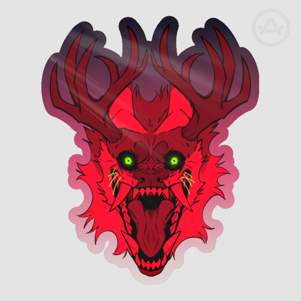 Deer Demon Stickers