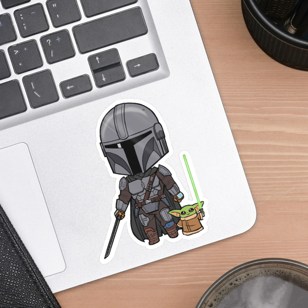 Mandalorian & Grogu Sticker