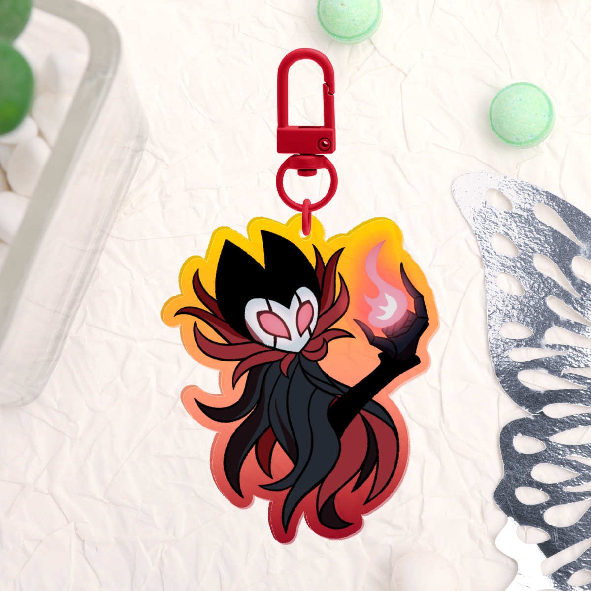 Grimm Keychain (Colored edge)