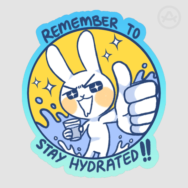 stay hydrated sticker