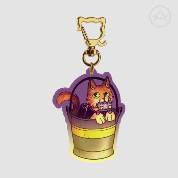 Stray cat keychain