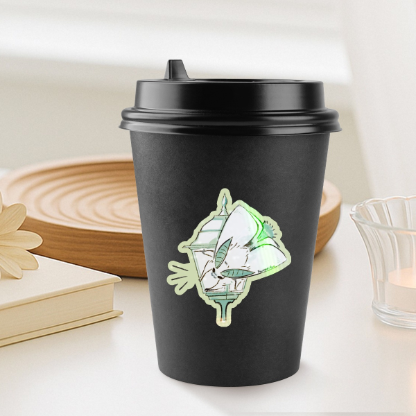 Lamp Loving moth Die Cut Stickers