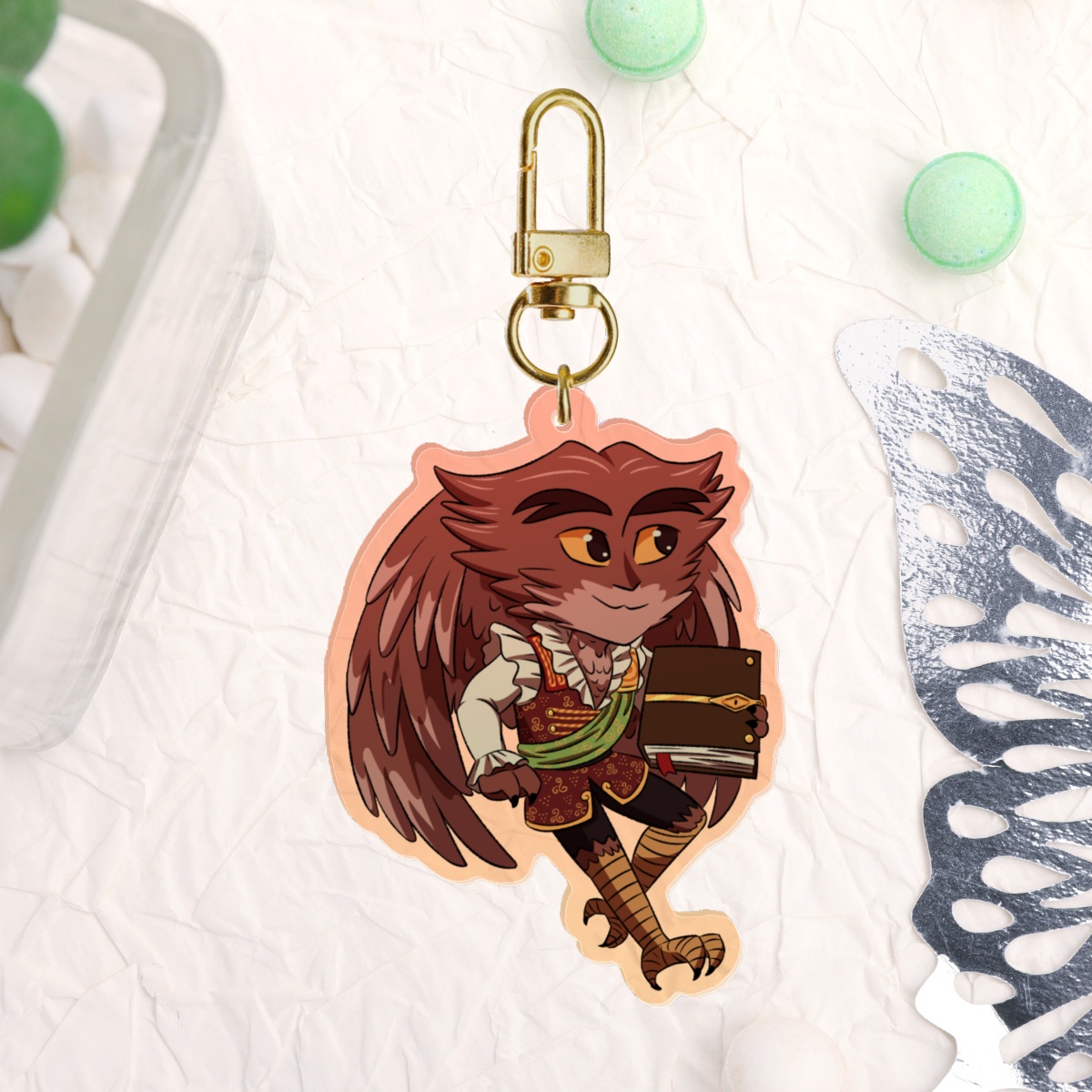 Herneval Keychain (Colored edge, double design)