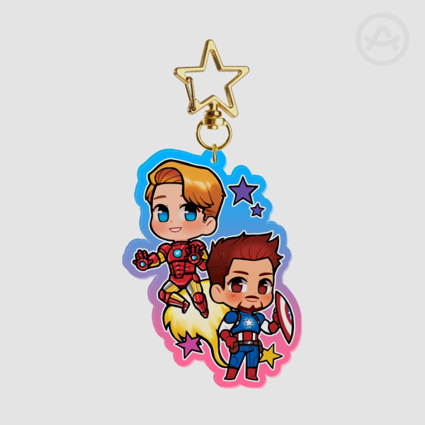 Stony Boyfriend Outfit Swap- Colored Edge Acrylic Keychain