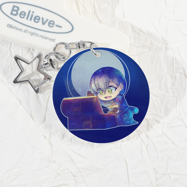 Azure Lions Cute Thief Lenticular Charm